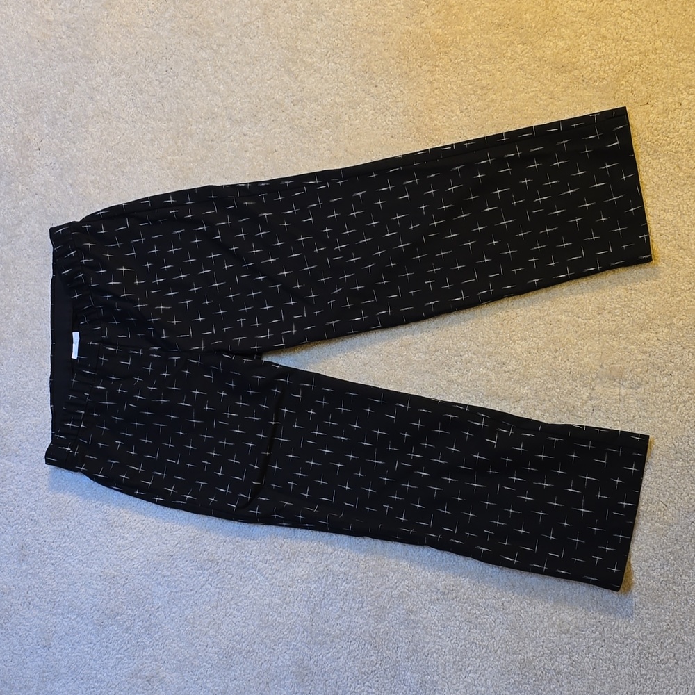 J. Jill Black & White Capri Pants
